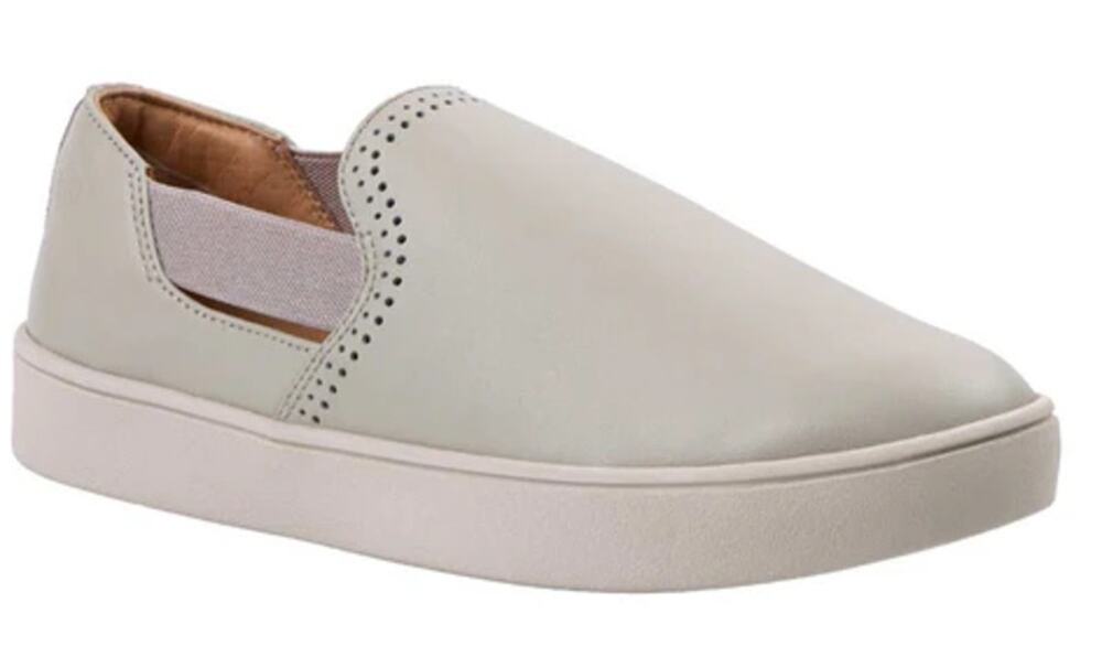 Spenco Womens Parker Low Sneakers Size 7.5 M EU 38 Oyster Grey Slip In NIB